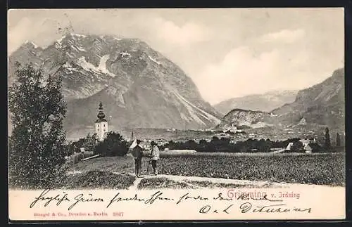 AK Irdning, Teilansicht gegen Grimming