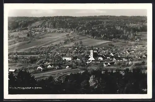 AK Bad Waltersdorf /Stmk., Teilansicht mit Kirche