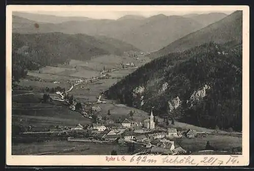 AK Rohr i. G., Teilansicht mit Kirche