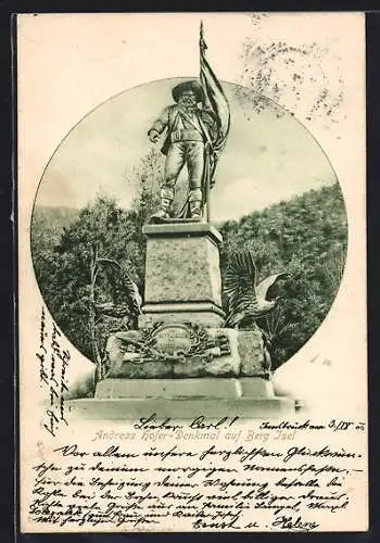 AK Innsbruck, Berg Isel, Andreas Hofer-Denkmal