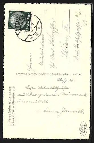 AK Oeblarn, Teilansicht mit Kirche mit dem Grimming