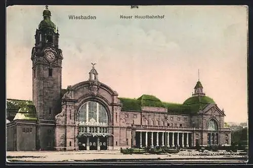 AK Wiesbaden, Neuer Hauptbahnhof