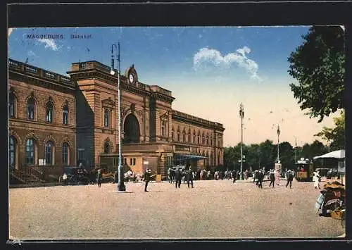AK Magdeburg, vor dem Bahnhof
