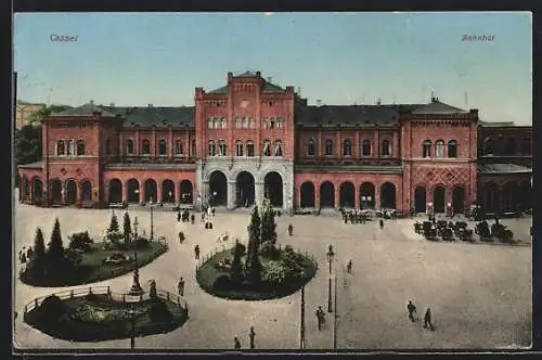 AK Kassel, Blick auf den Bahnhof