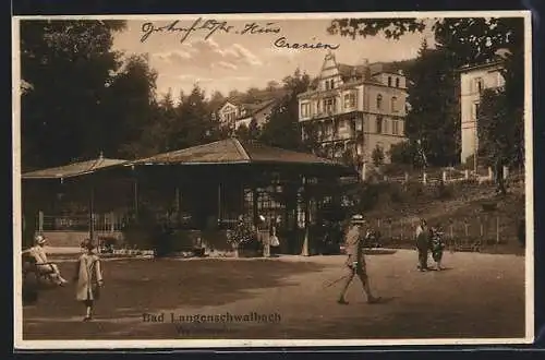 AK Bad Langenschwalbach, Partie am Weinbrunnen
