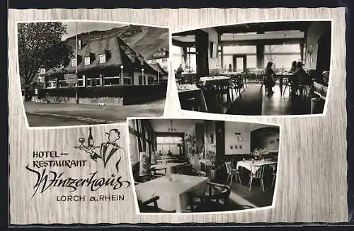 AK Lorch a. Rhein, Hotel-Restaurant-Café Winzerhaus