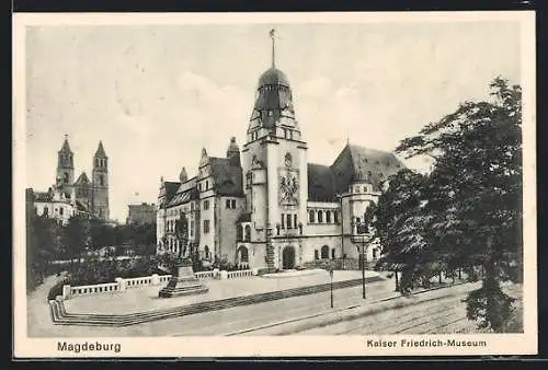 AK Magdeburg, Am Kaiser Friedrich-Museum