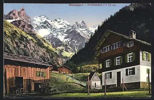 AK Oberstdorf-Einödsbach, Gasthof und Pension von A. Tannheimer