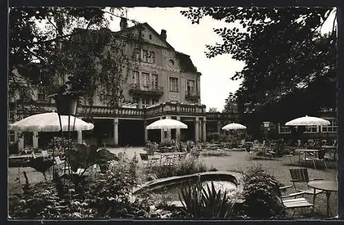 AK Bad Salzschlirf, Terrasse Hotel Badehof