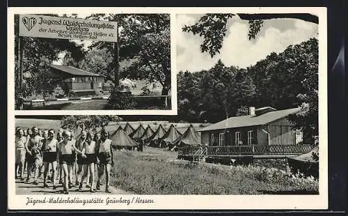AK Grünberg /Hessen, Jugend-Walderholungsstätte der Arbeiter-Wohlfahrt Hessen e.V.