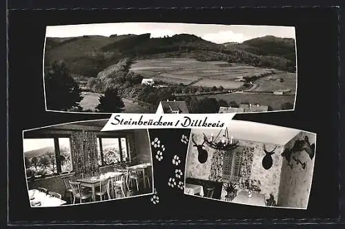 AK Steinbrücken /Dillkreis, Gasthaus-Pension Alwin Henrich