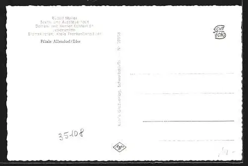 AK Allendorf / Eder, Textlhaus Müller, Strassenmotive und Ortsansicht