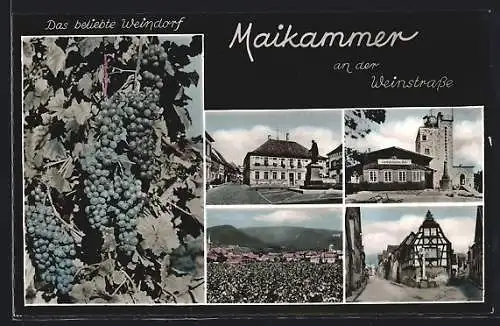 AK Maikammer an der Weinstrasse, Strassenpartien und Ludwigshafener Hütte