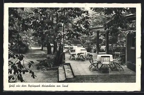 AK Weisenheim am Sand, Waldgaststätte im Naturpark