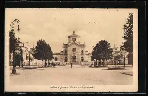 AK Milano, Facciata Cimitero Monumentale