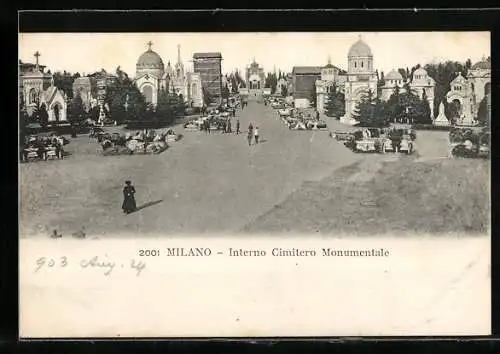 AK Milano, Interno Cimitero Monumentale