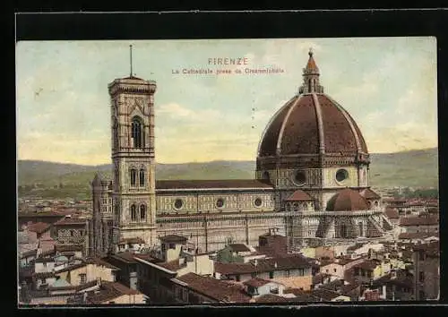AK Firenze, La Cattedrale presa da Orsanmichele