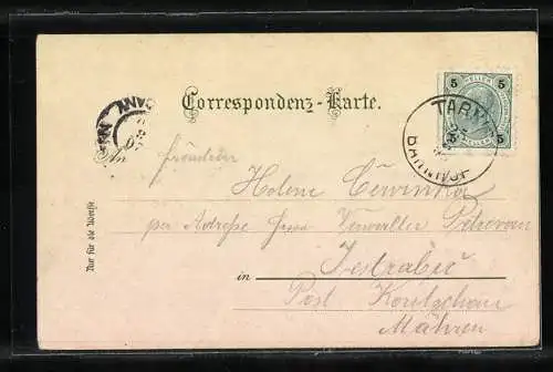 AK Tarvis, Weissenfelser See, Ruderer auf dem Wasser im Bergidyll