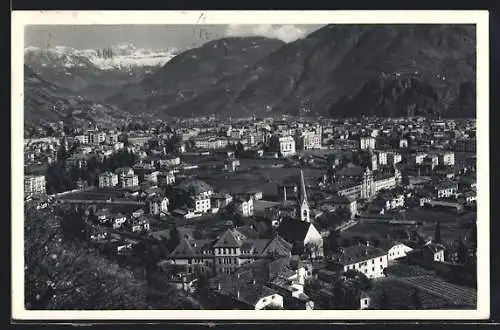 AK Gries-Bozen, Ortsansicht gegen Rosengarten