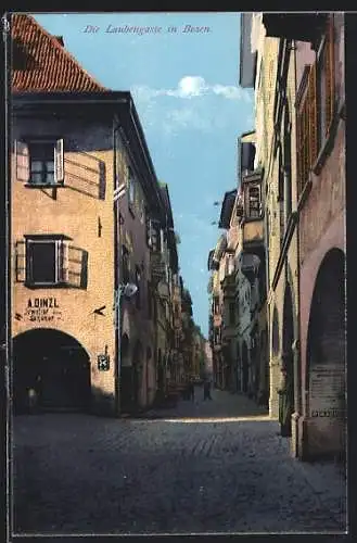 AK Bozen, Blick in die Laubengasse