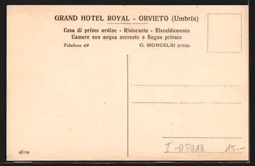 AK Orvieto, Grand Hotel Royal, la Facciata del Palazzo