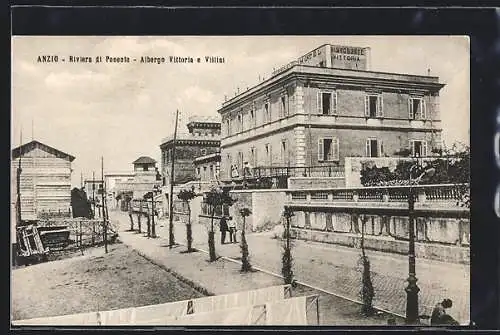 AK Anzio, Riviera di Ponente, Albergo Vittoria e Villini