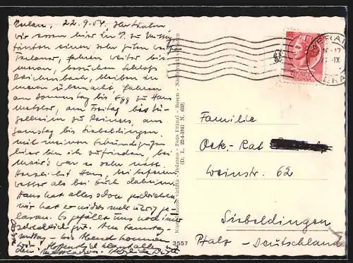 AK Terlano, Gasthof Huber mit Terrasse