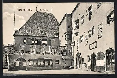 AK Hall in Tirol, am Rathaus