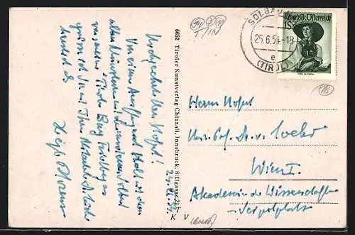 AK Hall i. T., Strassenpartie am Münzturm