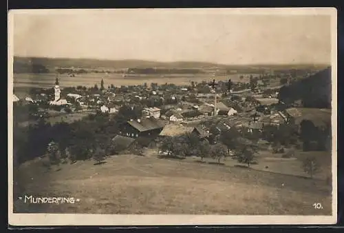AK Munderfing, Gesamtansicht aus der Vogelschau