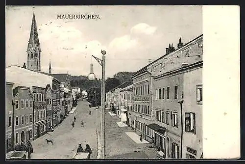 AK Mauerkirchen, Strassenansicht