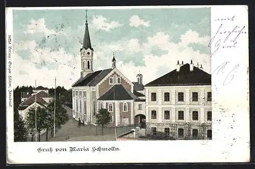 AK Maria Schmolln, Blick auf die Kirche