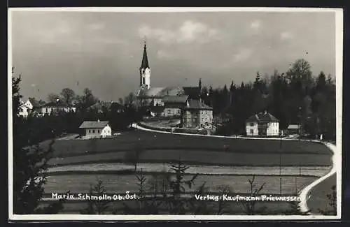 AK Maria Schmolln, Panorama mit Kirche