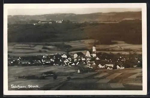 AK Söchau /Stmk., Gesamtansicht aus der Vogelschau