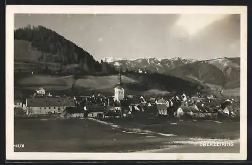 AK Oberzeiring, Gesamtansicht gegen die Berge