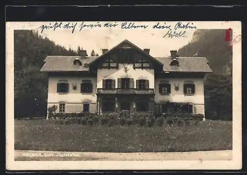 AK Radmer /Stmk., Frontalansicht des Jagdschlosses