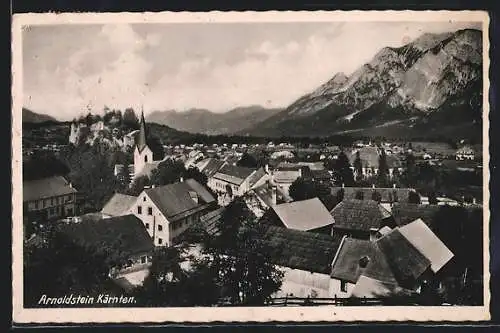 AK Arnoldstein /Kärnten, Blick über die Dächer