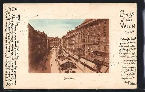 AK Wien, Graben, Strassenansicht