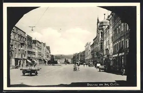 AK Braunau am Inn, Partie im Ort
