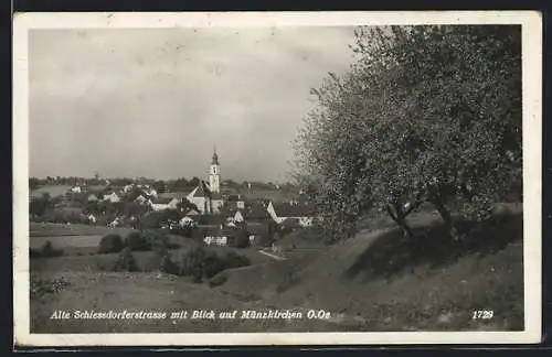 AK Münzkirchen /O.-Ö., Blick von der Alten Schiessdorferstrasse