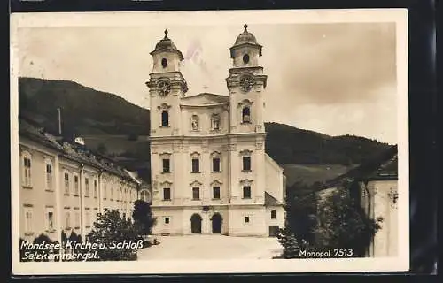 AK Mondsee, Kirche und Schloss