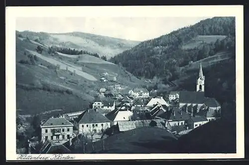 AK Hüttenberg /Kärnten, Ortsansicht aus der Vogelschau