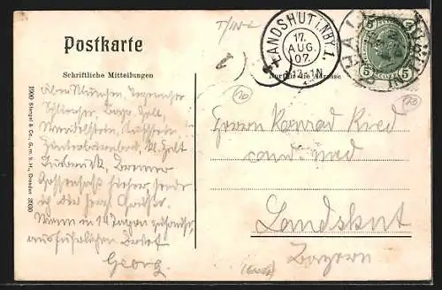 AK Hall in Tirol, Teilansicht mit Brücke