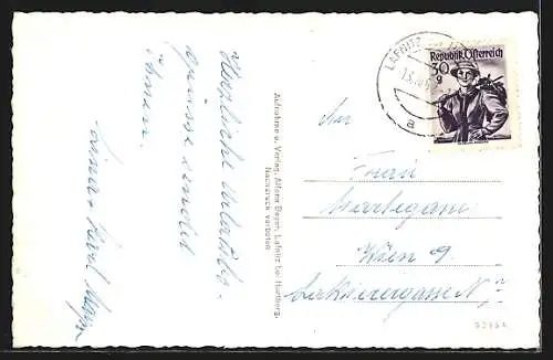 AK Lafnitz, Strassenpartie mit Kirche