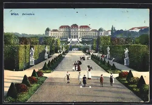 AK Wien, Belvedere mit Kindern