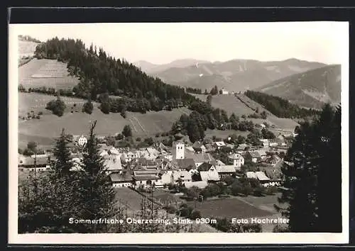 AK Oberzeiring /Stmk., Teilansicht mit Kirche