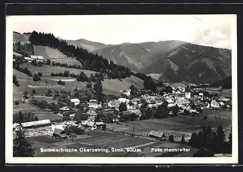AK Oberzeiring /Stmk., Teilansicht mit Kirche