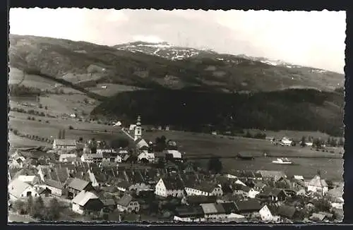AK Obdach, Teilansicht mit Kirche