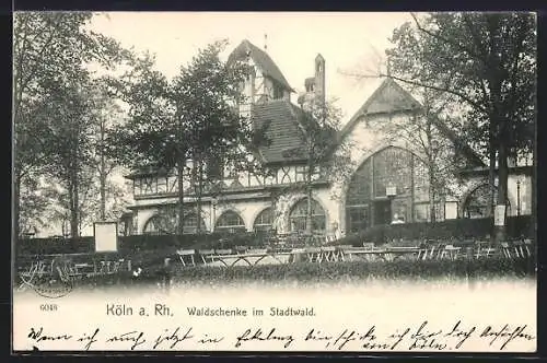 AK Köln-Lindenthal, Gasthaus Waldschenke im Stadtwald