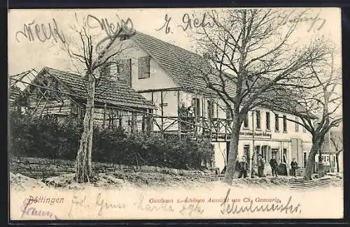AK Böttingen / Gundelsheim, Gasthaus zur schönen Aussicht von Ch. Gemmrig